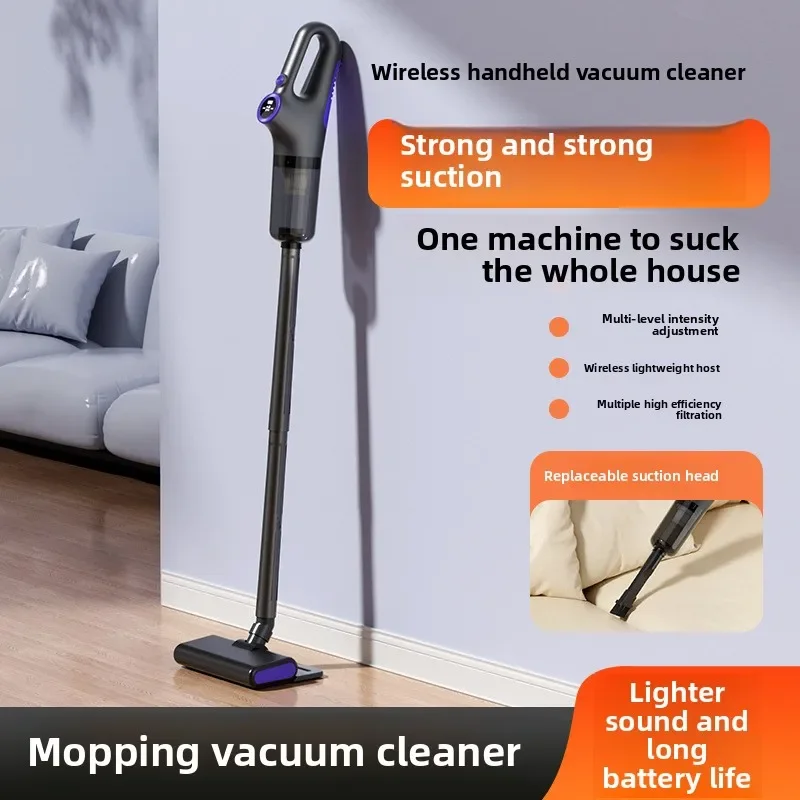 TINSOL 15000PA Cordless Vacuum Cleaner Portable Vacuum Cleaner High Suction USB Rechargeable Cordless Home Vacuum Cleaner